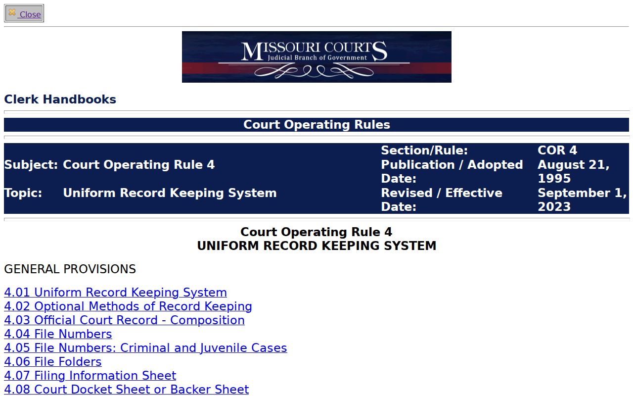 Atchison County criminal court dockets source image for Court Operating Rule 4