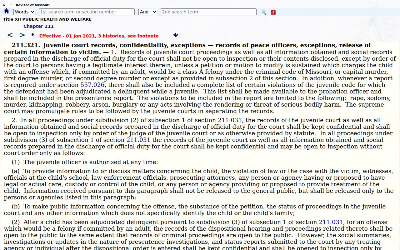 Atchison County criminal court dockets source image for Missouri juvenile records statute