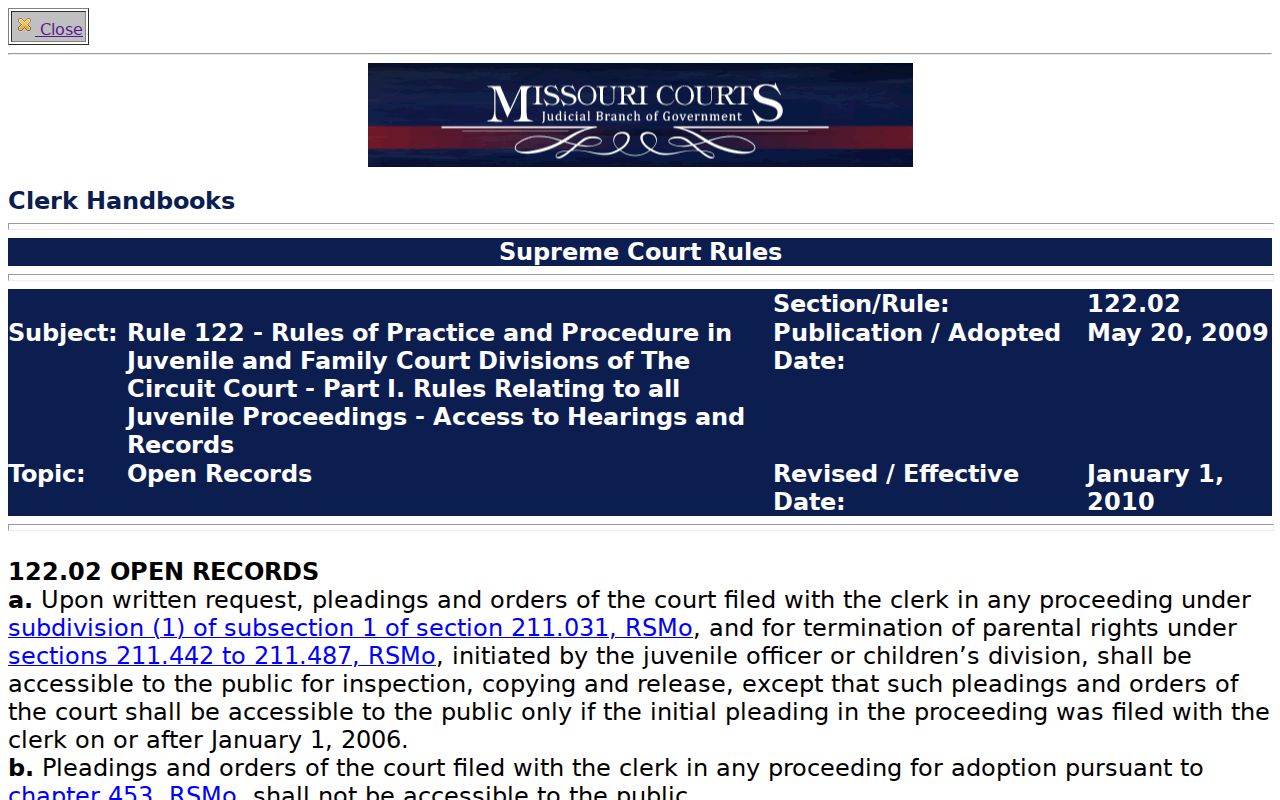 Atchison County criminal court dockets source image for Court Rule 122