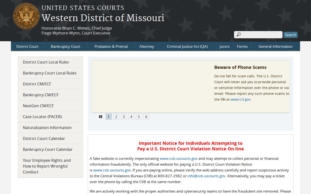 Atchison County criminal court dockets source image for the Western District of Missouri