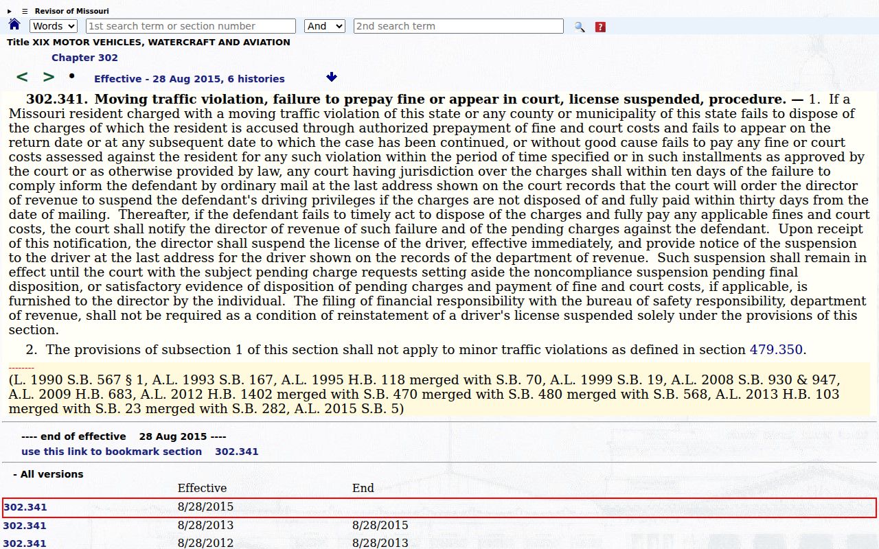 Atchison County traffic court source image for Missouri traffic notice statute
