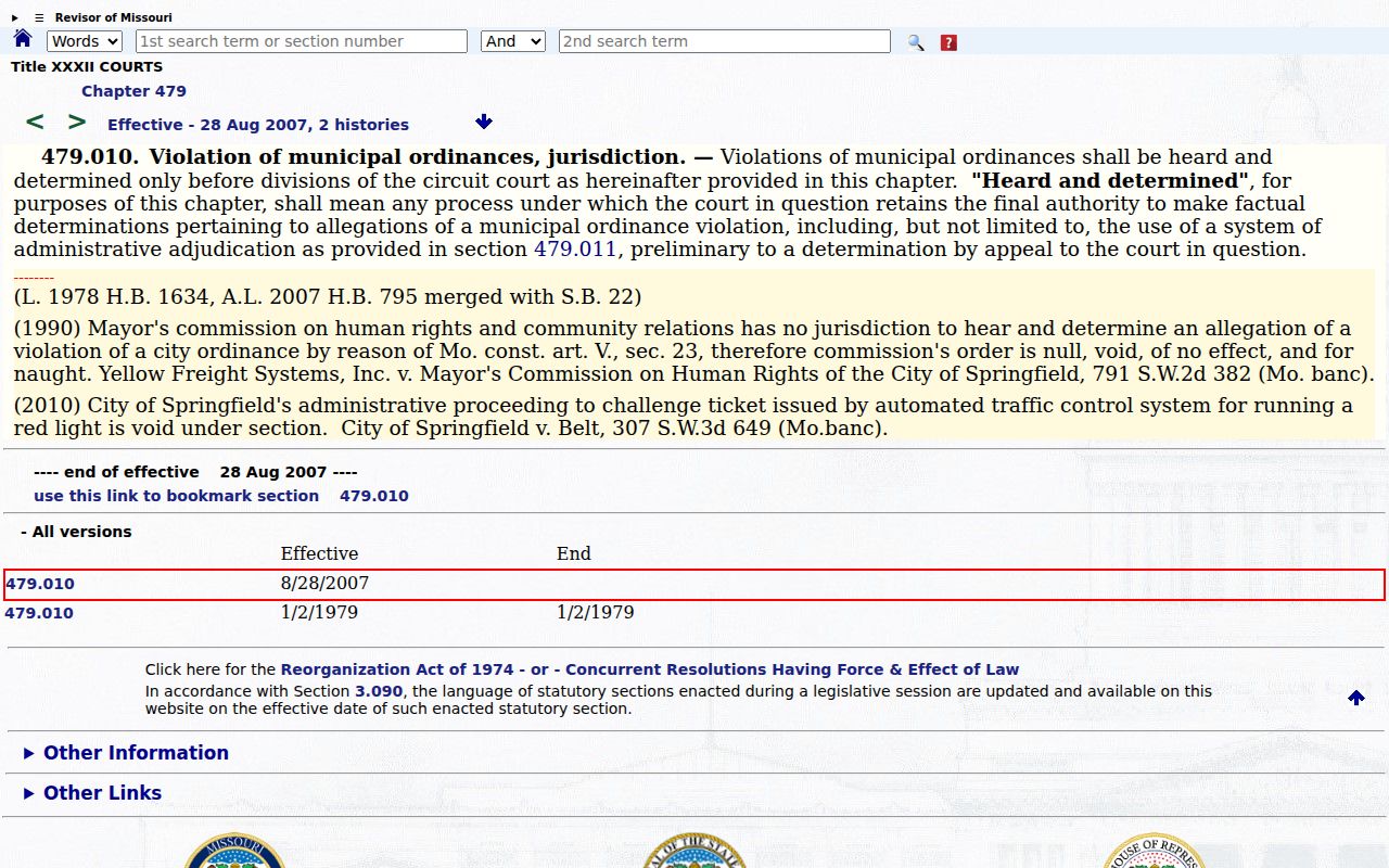 Atchison County traffic court source image for Missouri municipal court statute
